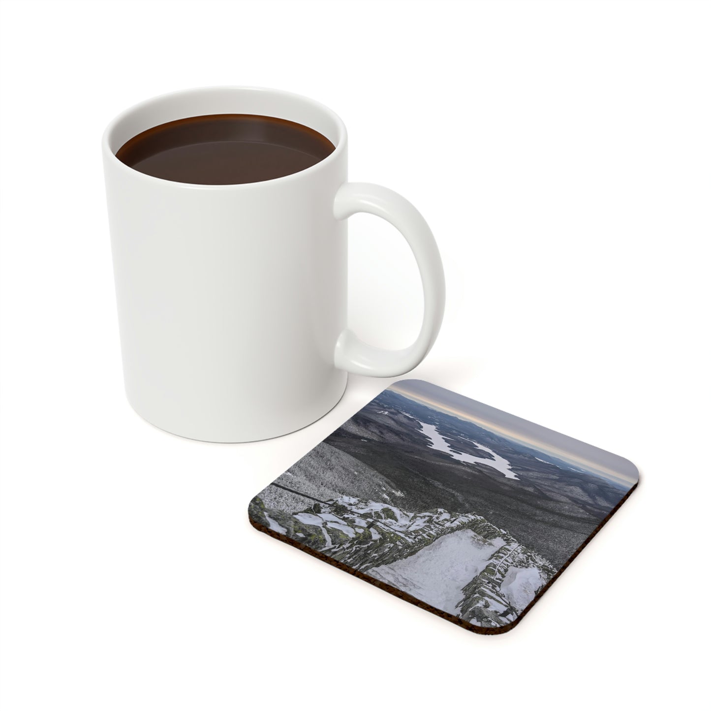 Cork Back Coaster - Lake Placid View, Whiteface