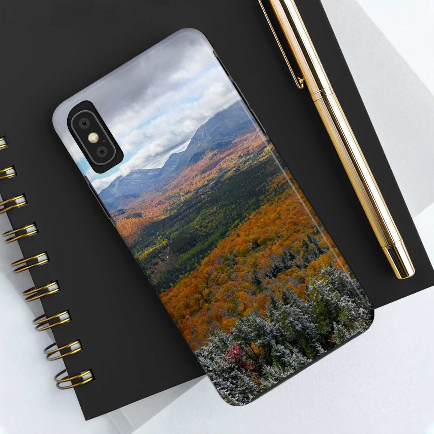 Impact Resistant Phone Case - Frosty Fall Day, Mt. Van Hoevenberg