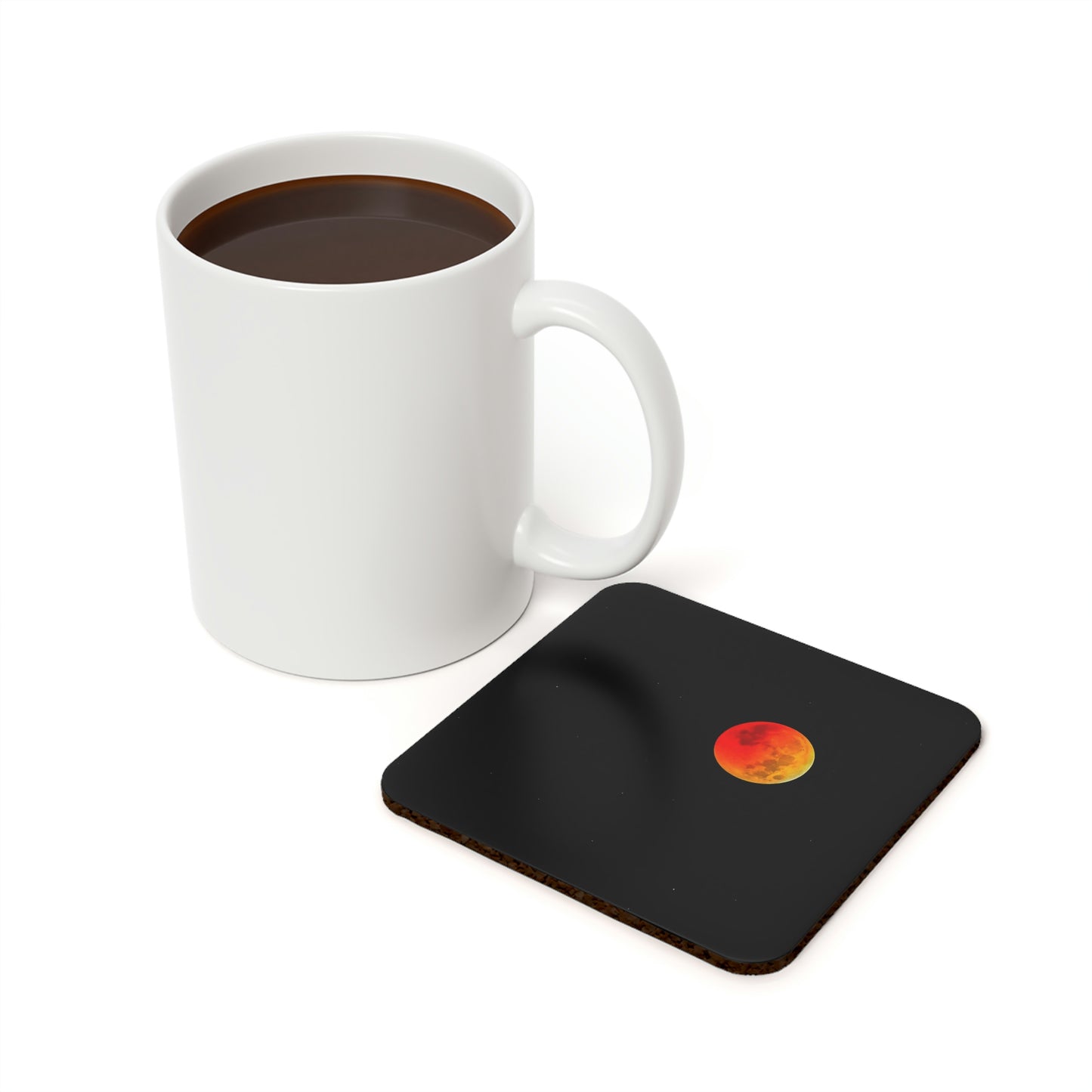 Cork Back Coaster - Lunar Eclipse