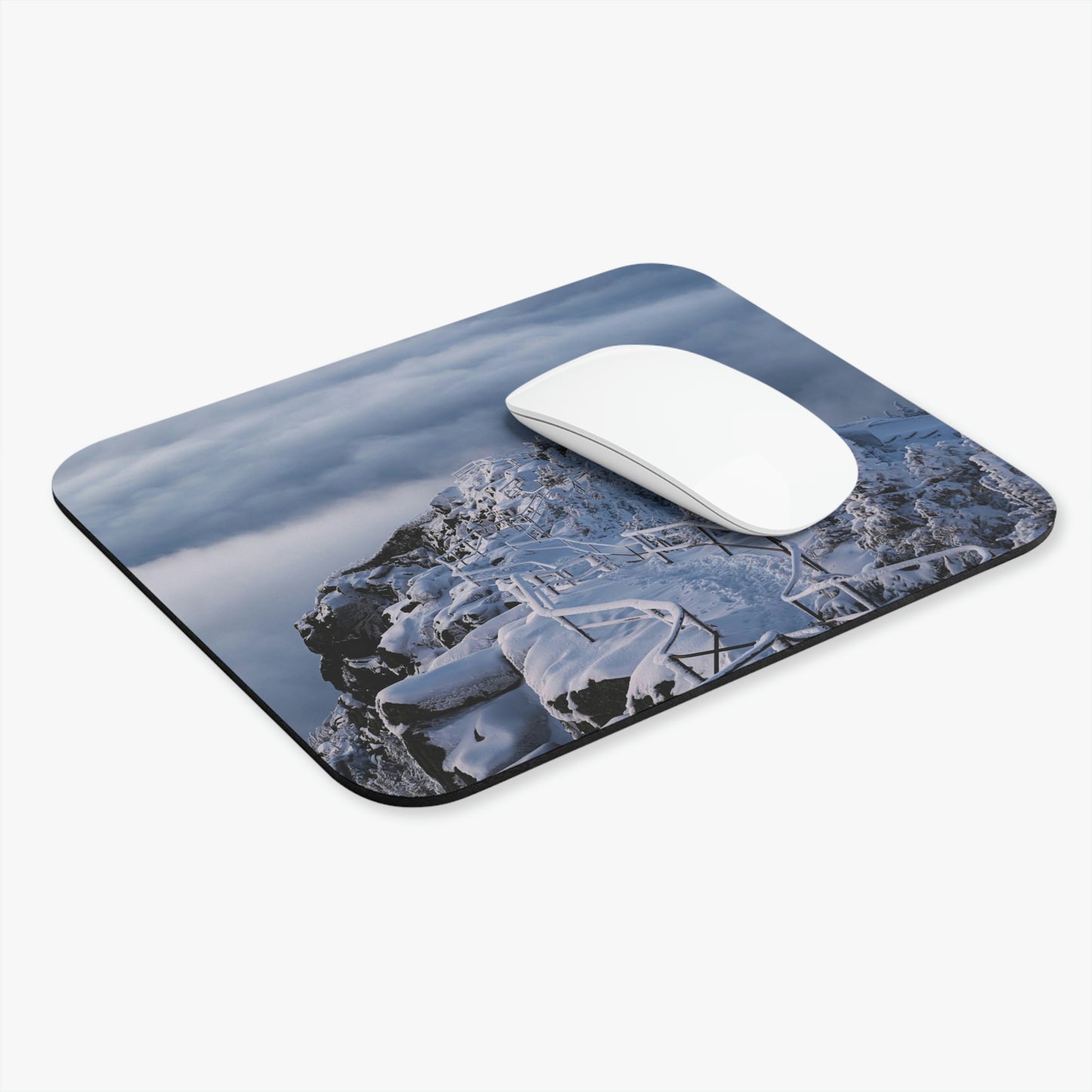 Whiteface Castle in the Clouds Mouse Pad
