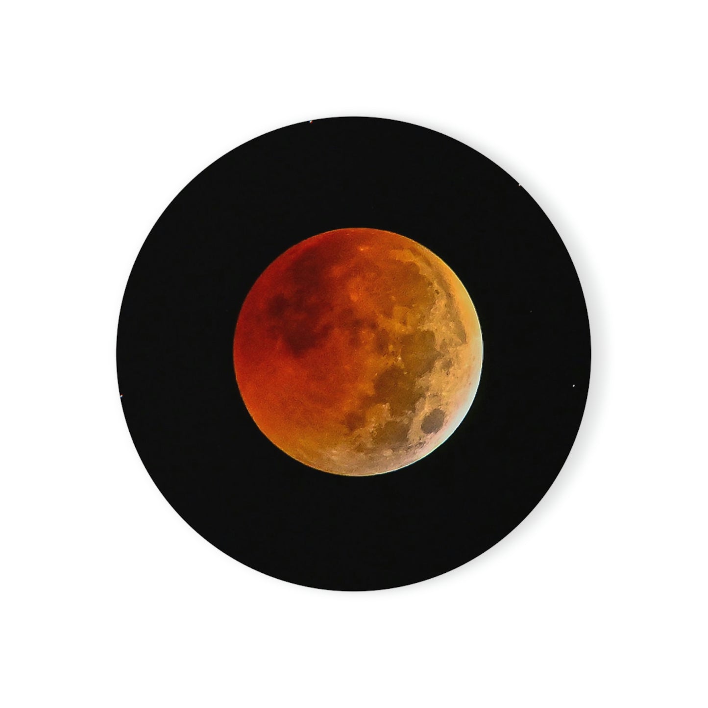 Cork Back Coaster - Lunar Eclipse