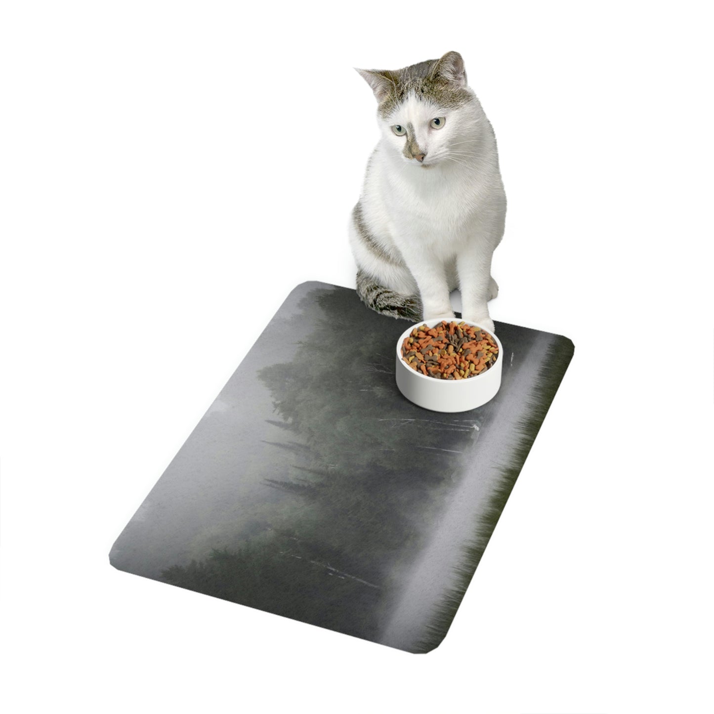 Pet Food Mat - Adirondack Morning