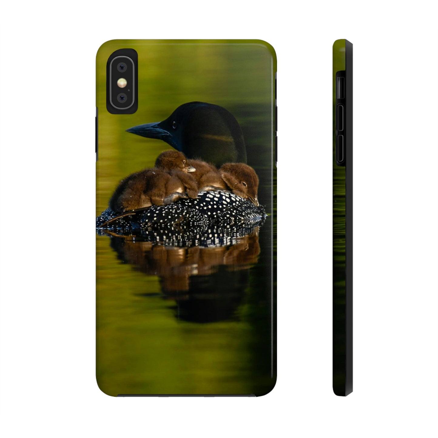 Impact Resistant Phone Case - Mother Loon & Babies