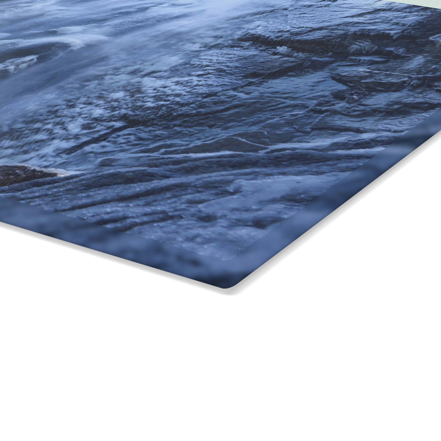 Glass Cutting Board - Frozen Rainbow Falls