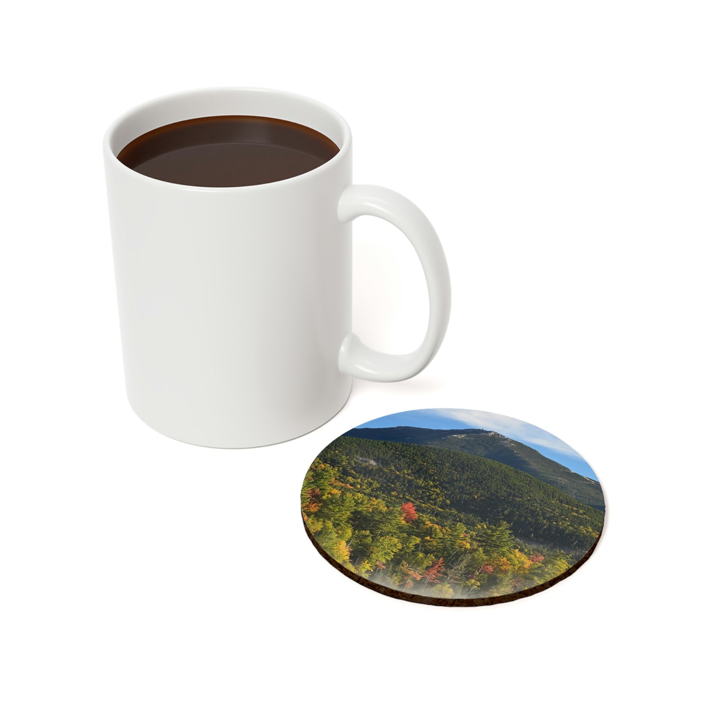 Cork Back Coaster - Whiteface Autumn