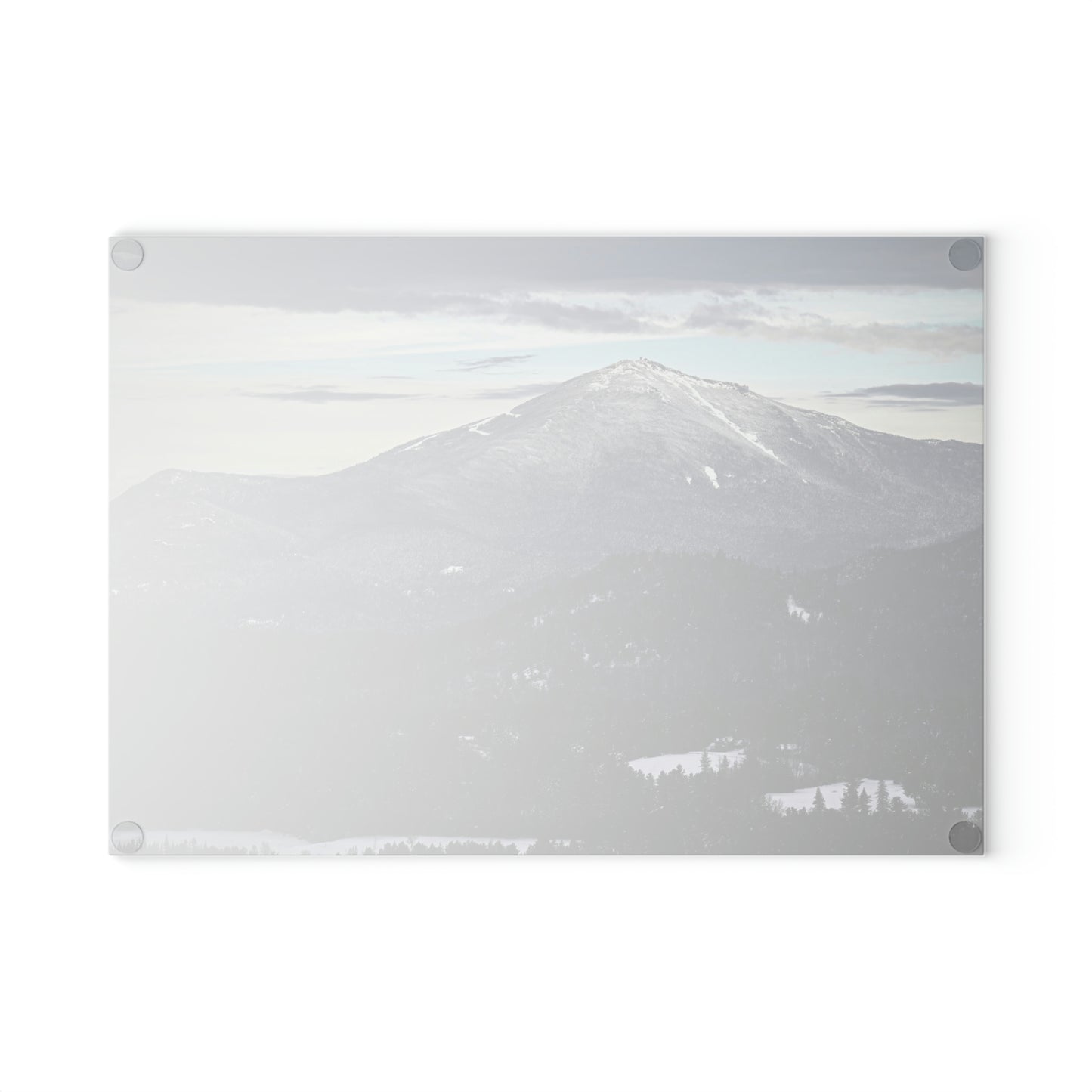 Glass Cutting Board - Mountain Town