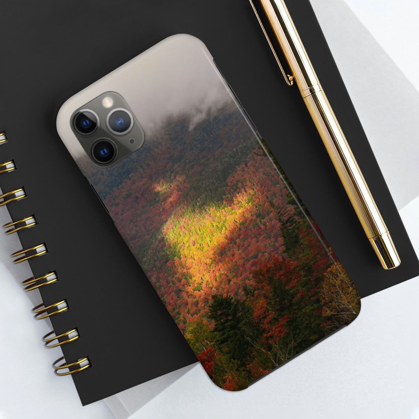 Impact Resistant Phone Case - Adirondack Fall Fog & Foliage