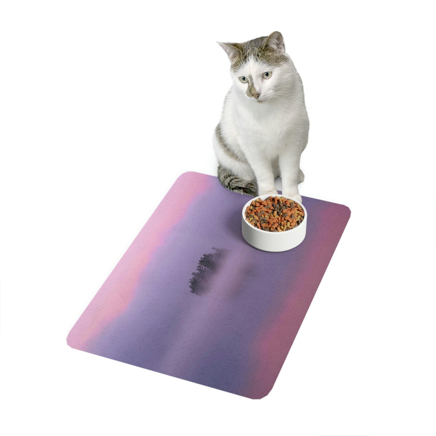 Pet Food Mat - Crisp Autumn Sunrise, Tupper Lake