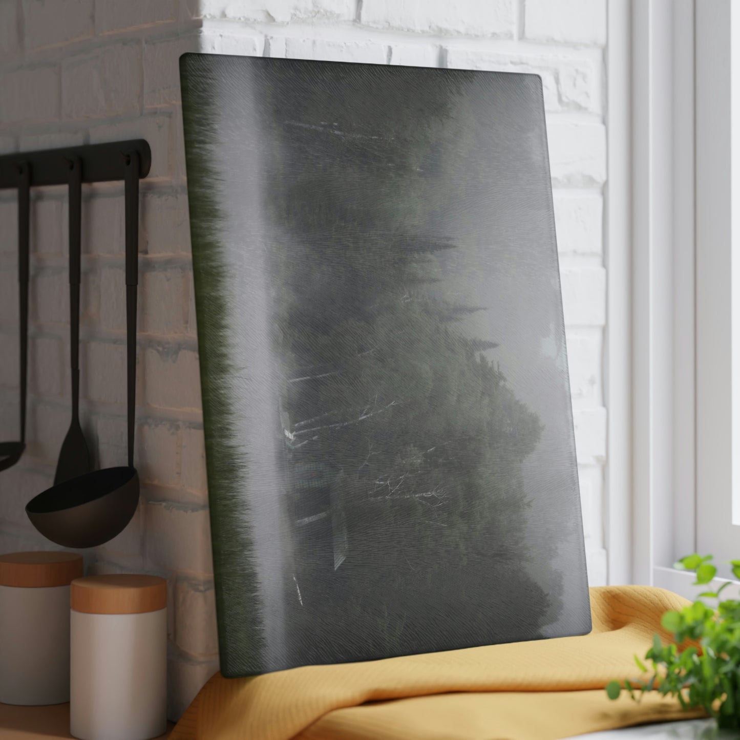 Glass Cutting Board - Adirondack Morning