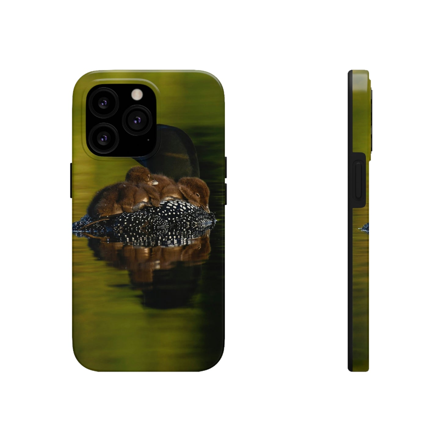 Impact Resistant Phone Case - Mother Loon & Babies