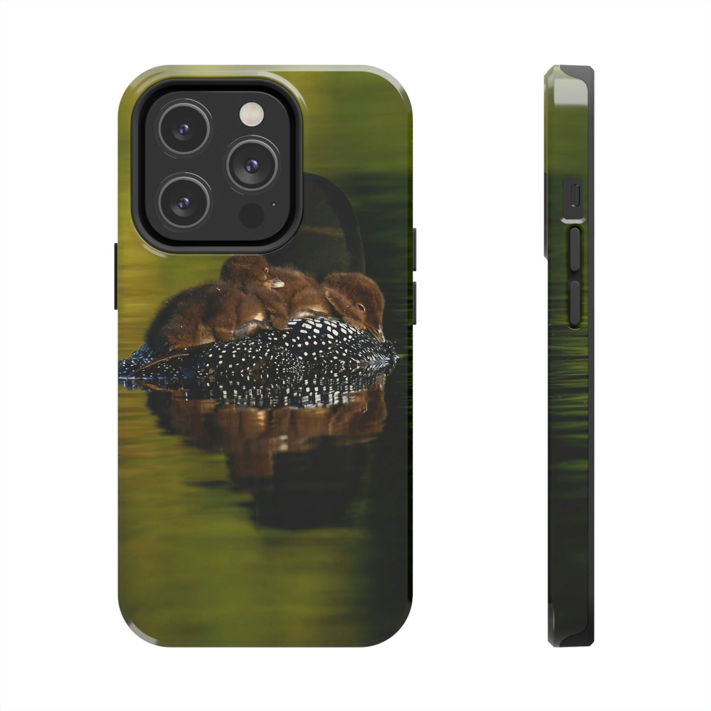 Impact Resistant Phone Case - Mother Loon & Babies