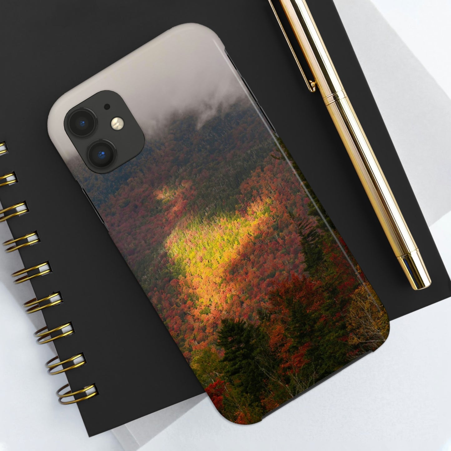 Impact Resistant Phone Case - Adirondack Fall Fog & Foliage