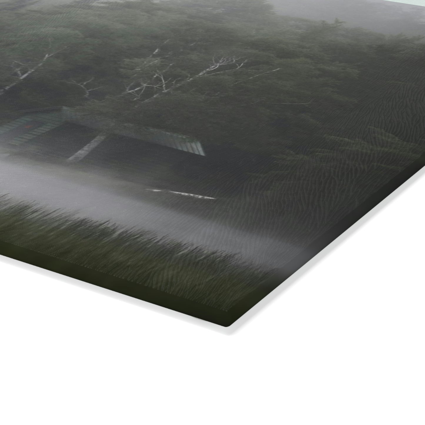 Glass Cutting Board - Adirondack Morning