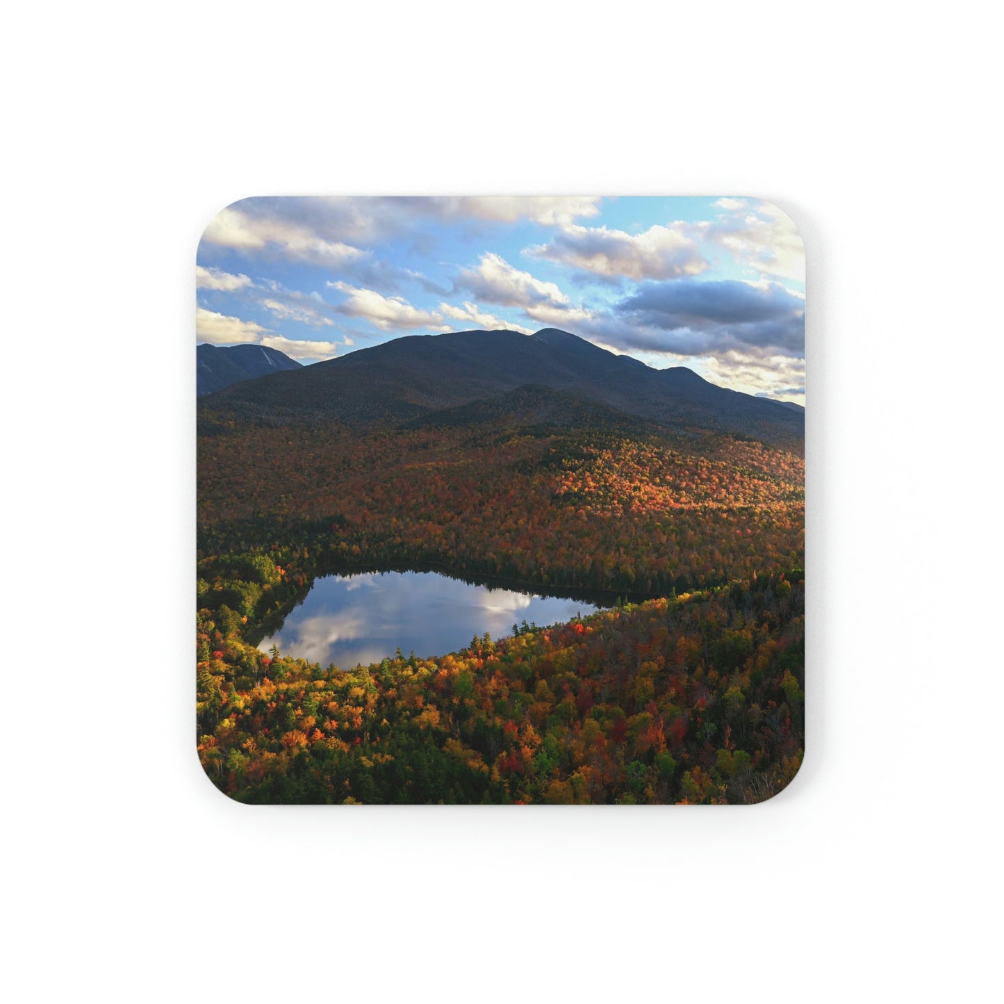 Cork Back Coaster - Heart Lake