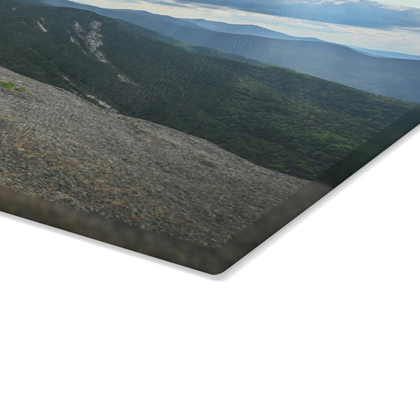 Glass Cutting Board - Heart Shaped Rock on Gothics Mountain