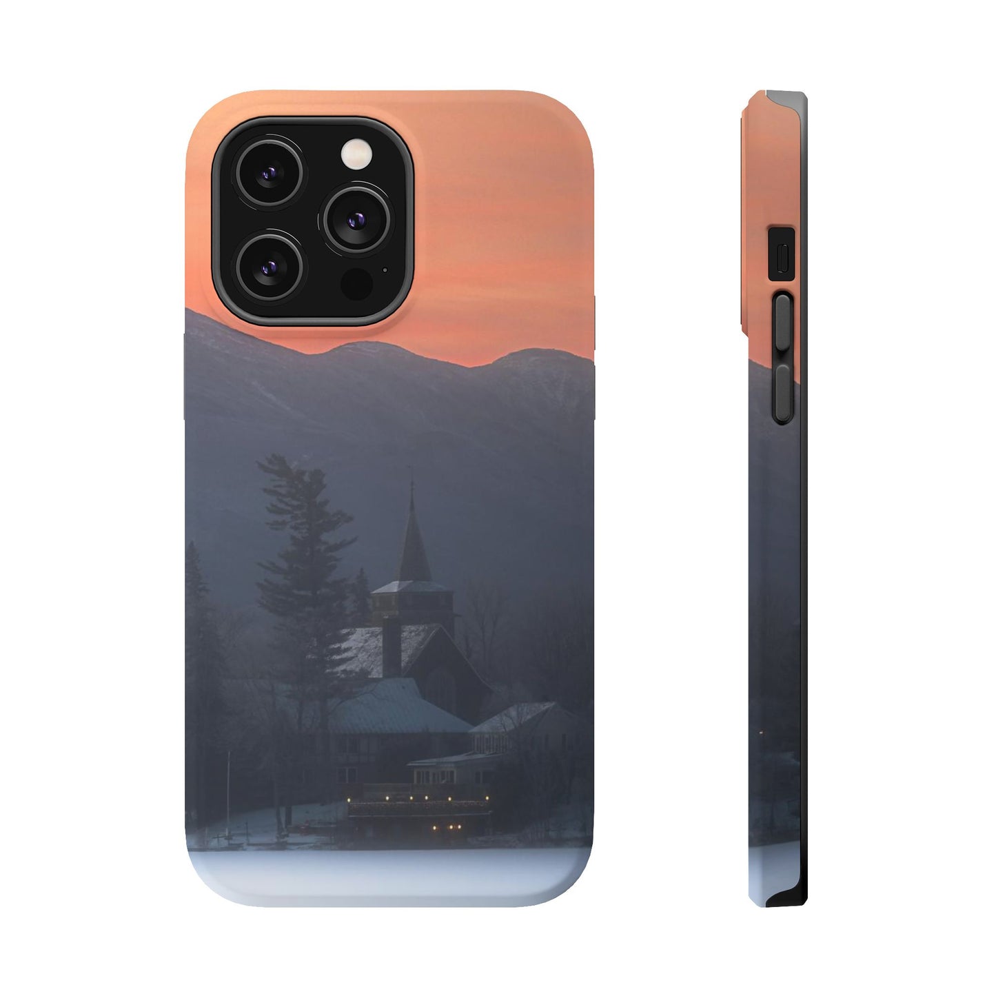 MagSafe Impact Resistant Phone Case - Mirror Lake Winter Sunrise