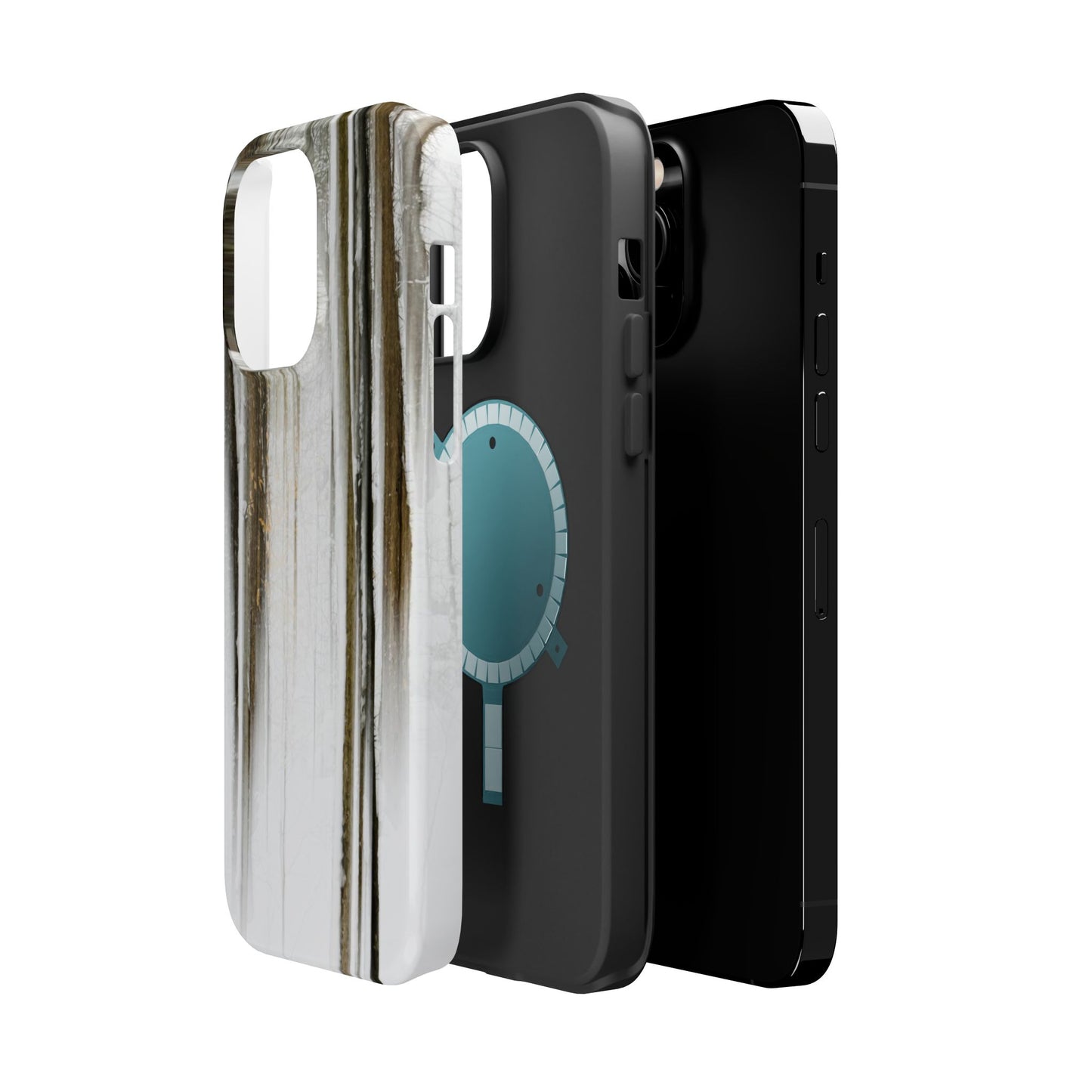 MagSafe Impact Resistant Phone Case - Abstract Winter Woods