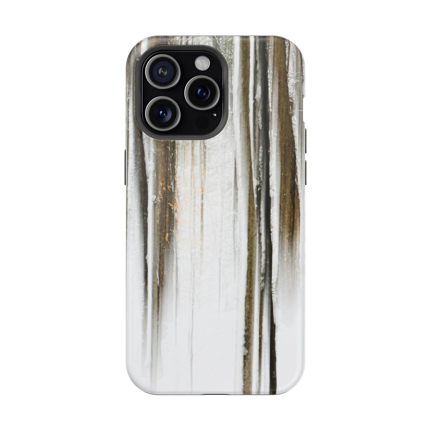 MagSafe Impact Resistant Phone Case - Abstract Winter Woods