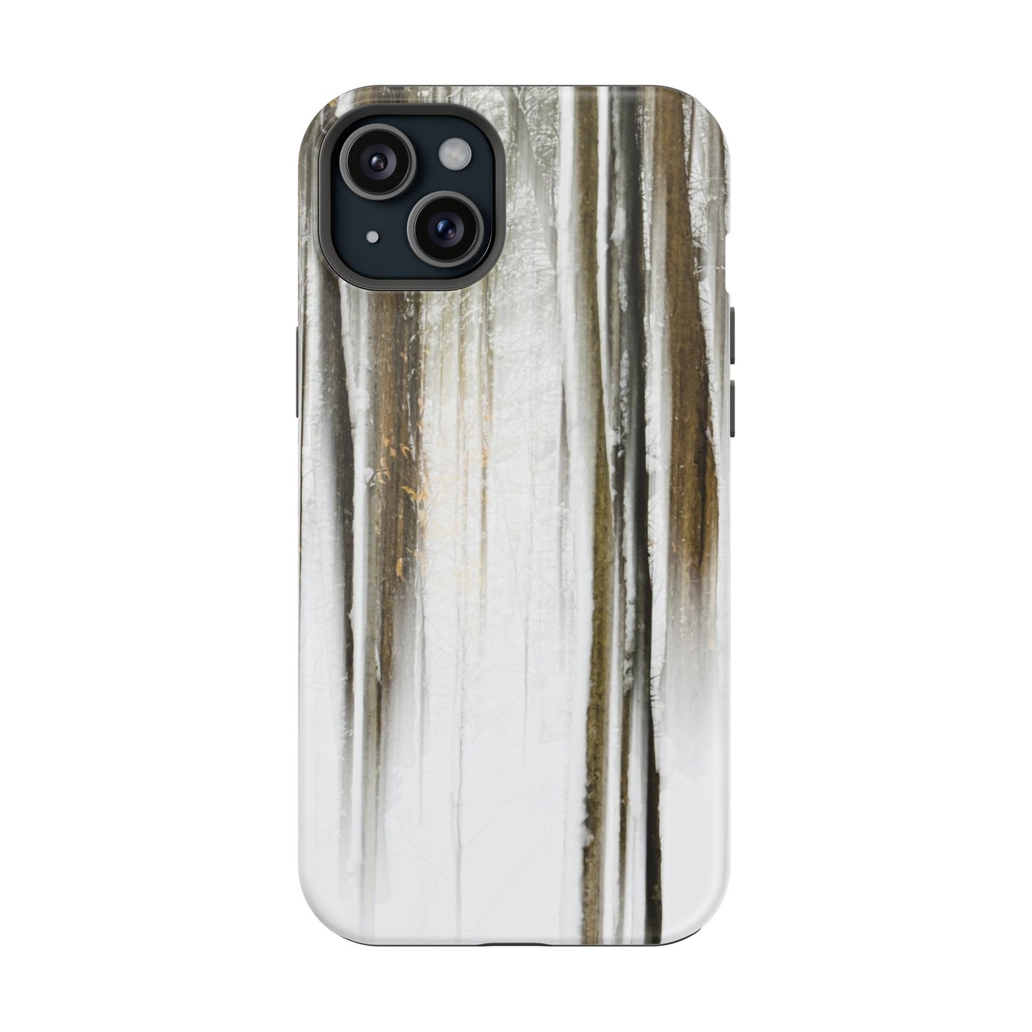 MagSafe Impact Resistant Phone Case - Abstract Winter Woods