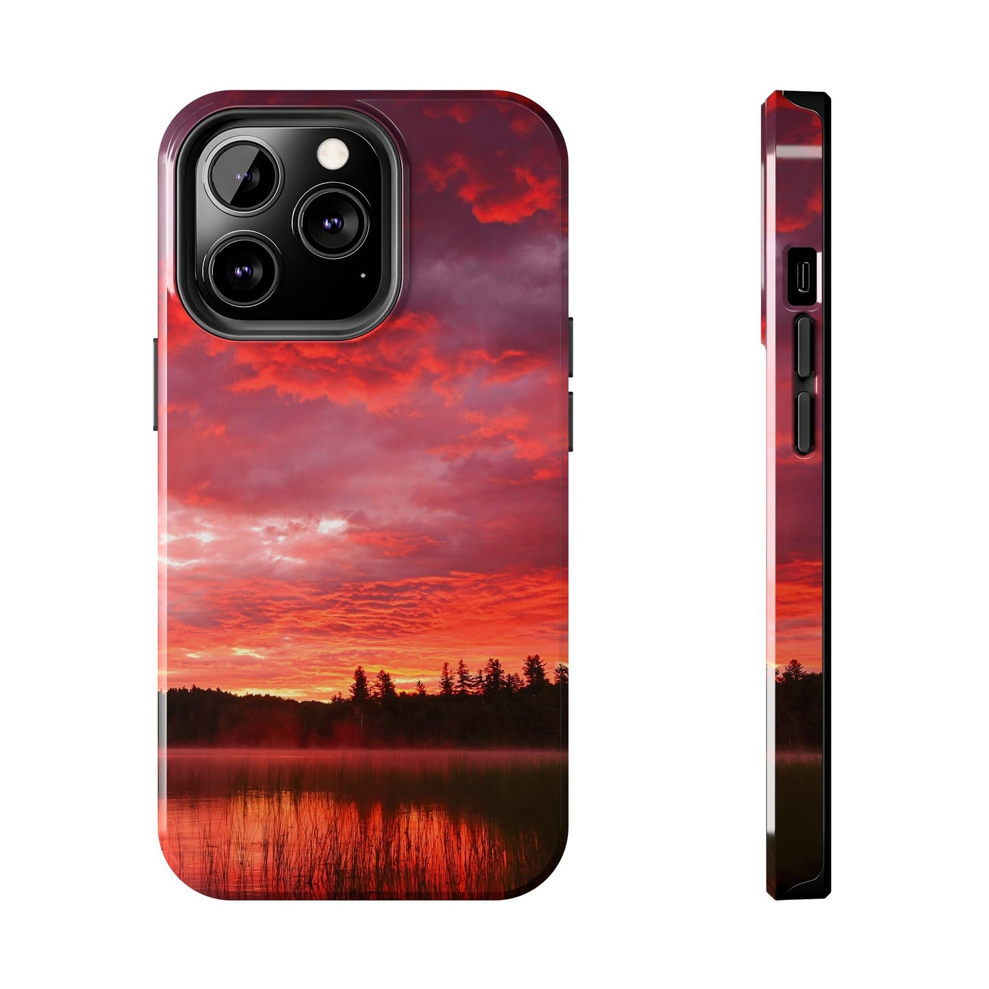 Impact Resistant Phone Case - Fire in the Sky