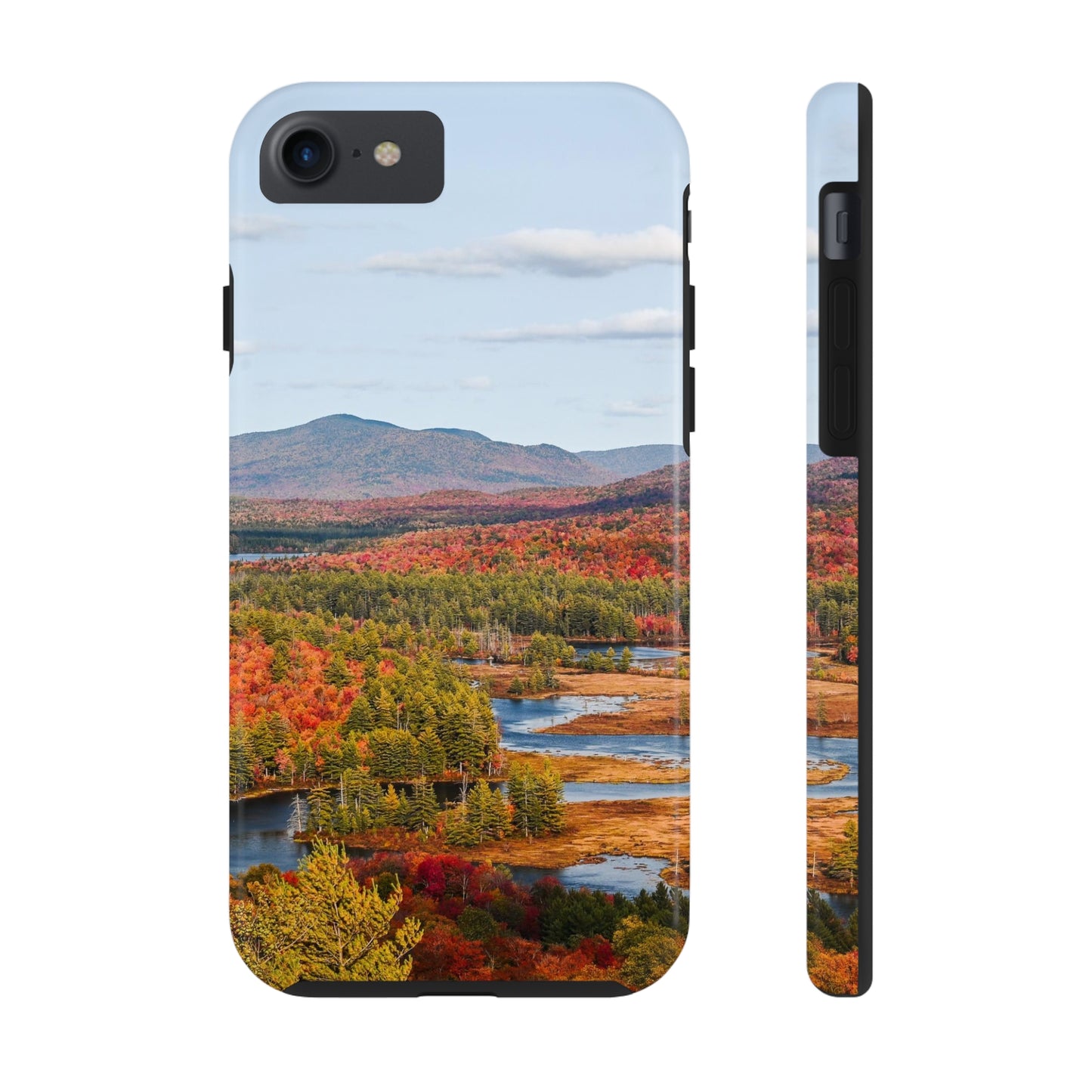 Impact Resistant Phone Case - Autumn Mountains & River