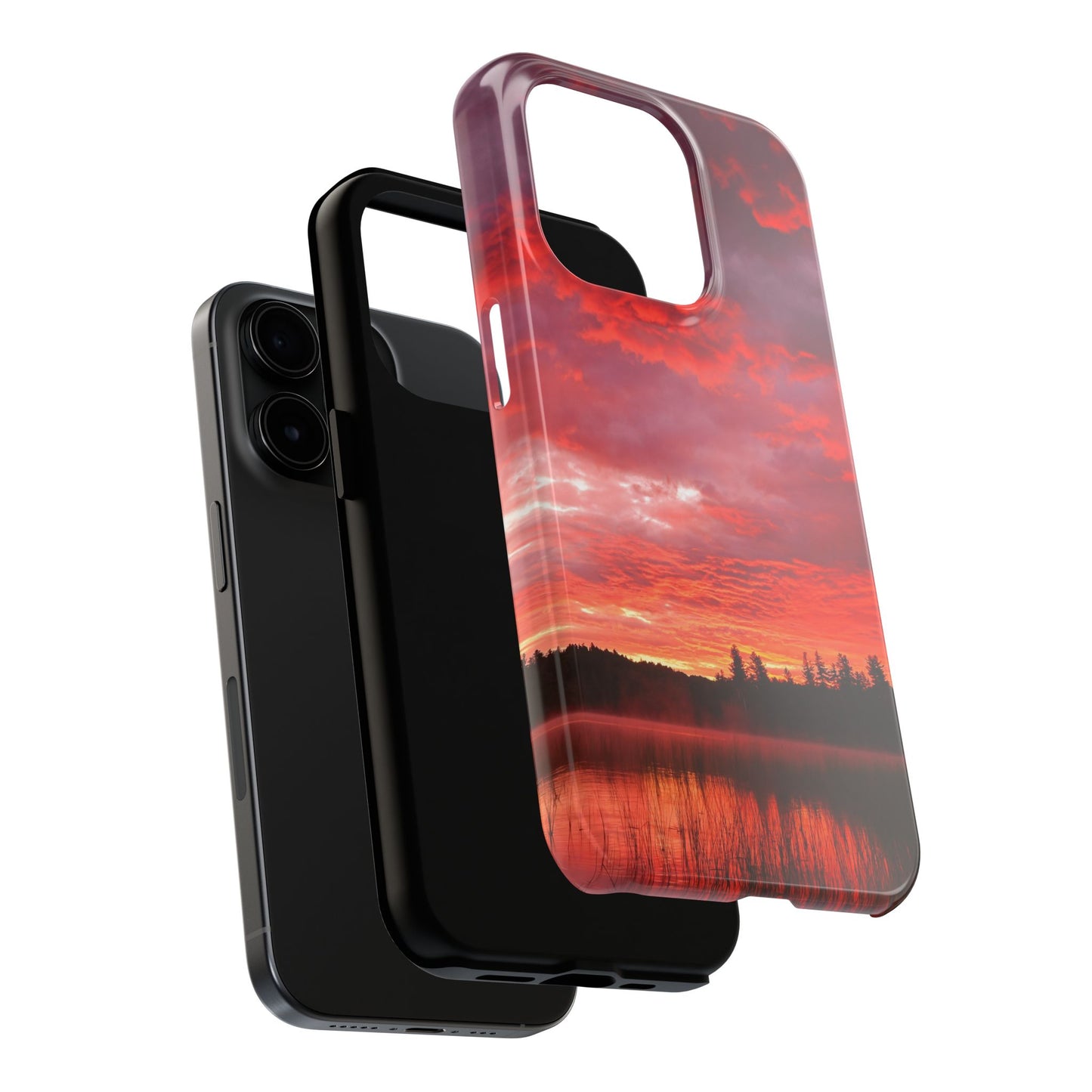 Impact Resistant Phone Case - Fire in the Sky