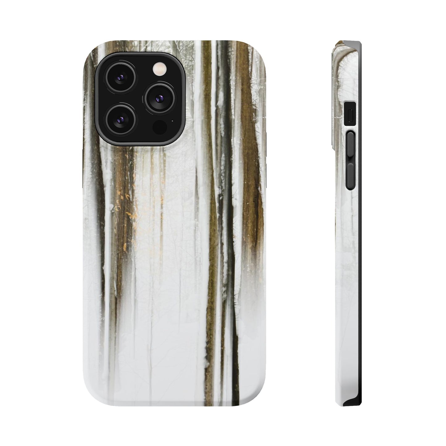 MagSafe Impact Resistant Phone Case - Abstract Winter Woods