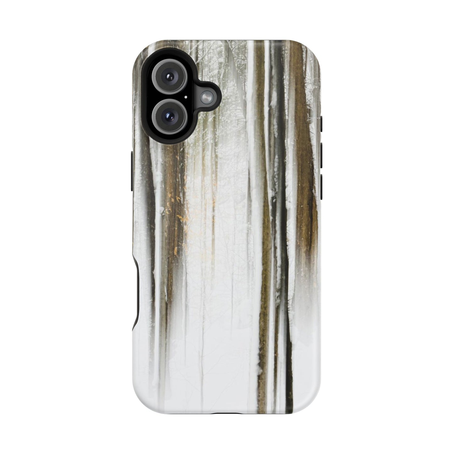 MagSafe Impact Resistant Phone Case - Abstract Winter Woods