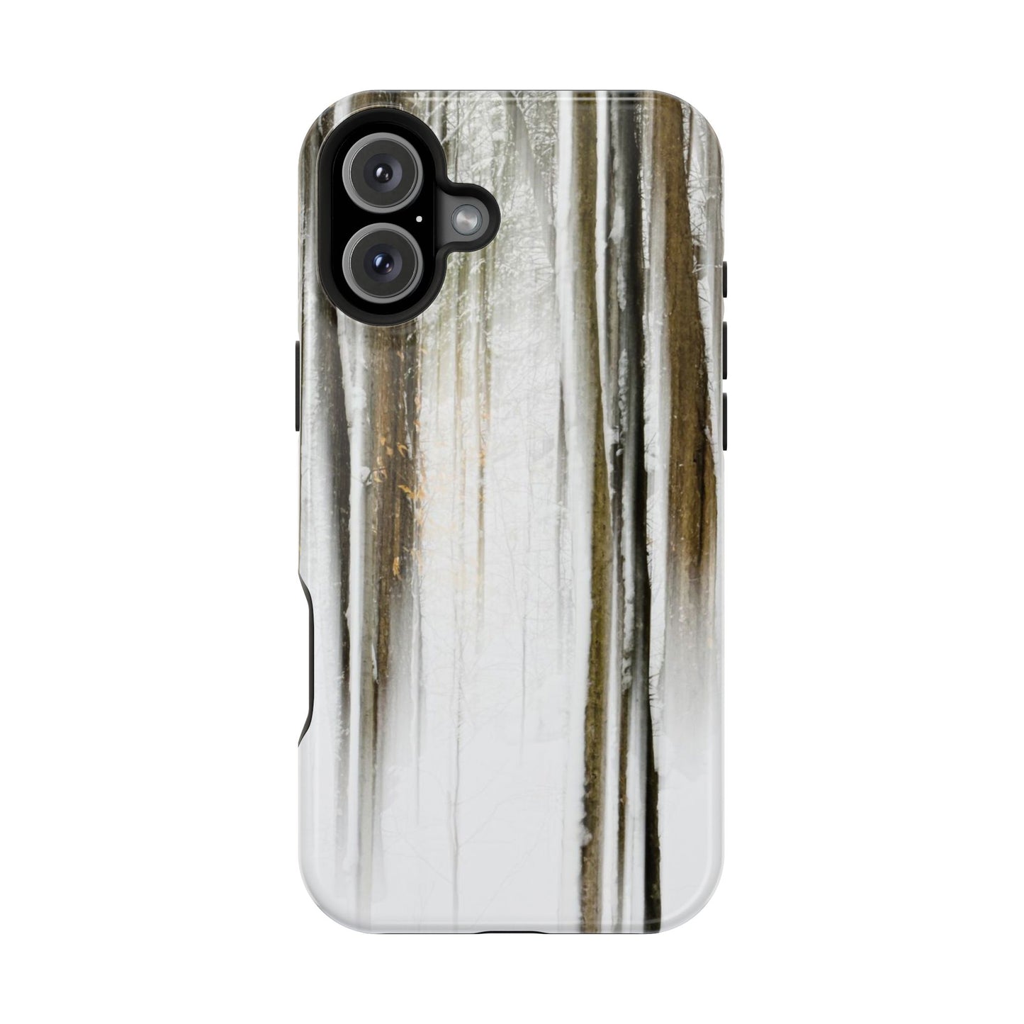 MagSafe Impact Resistant Phone Case - Abstract Winter Woods