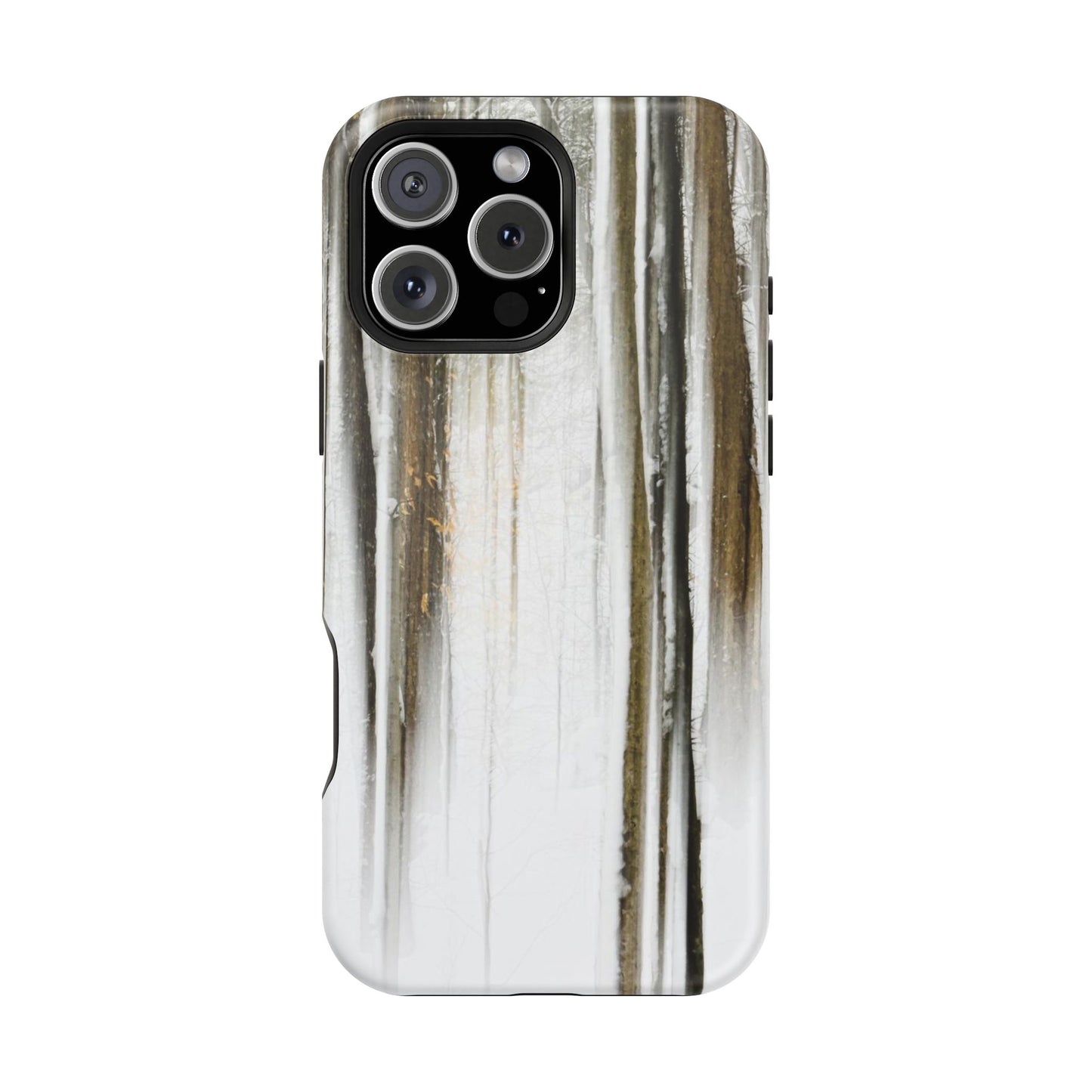 MagSafe Impact Resistant Phone Case - Abstract Winter Woods