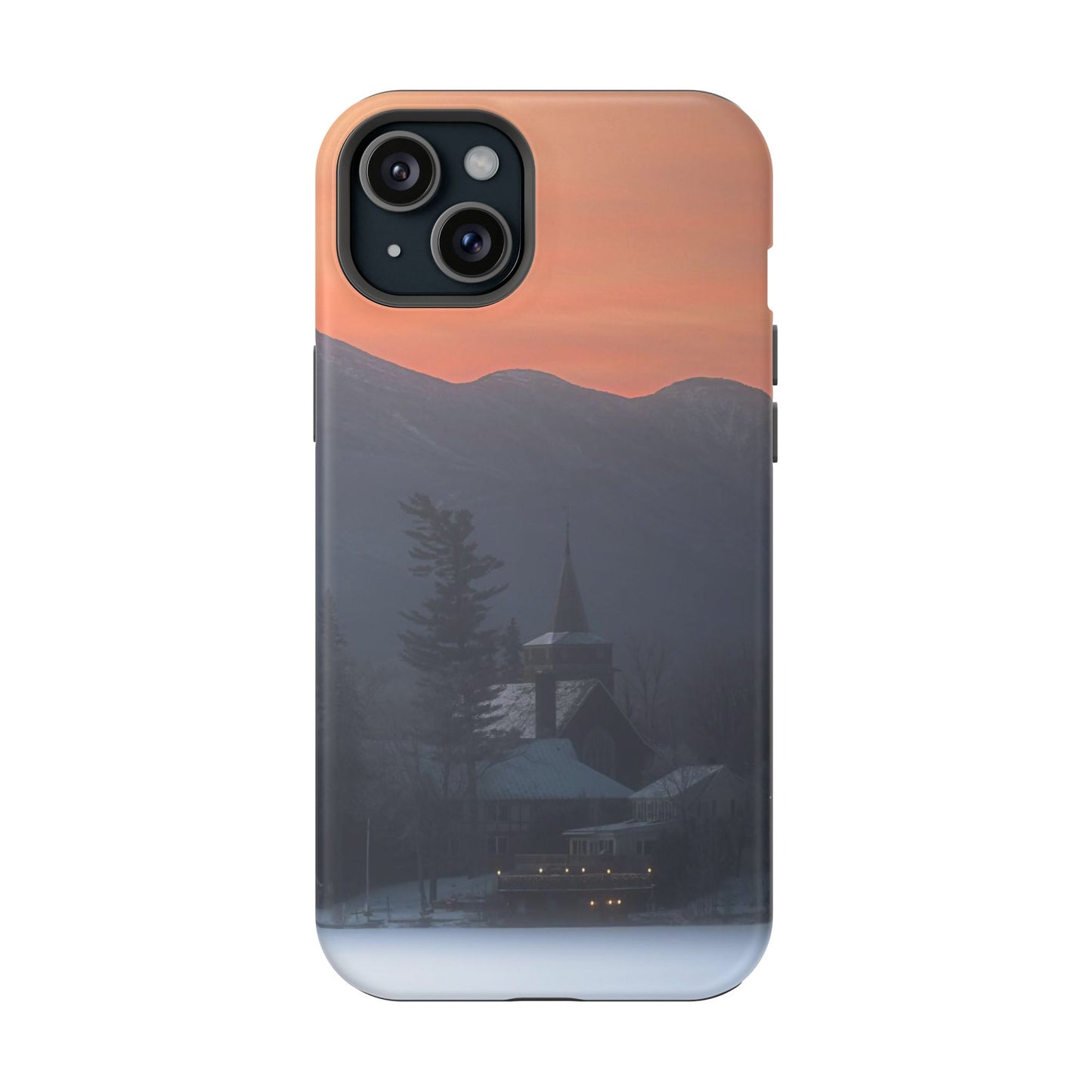 MagSafe Impact Resistant Phone Case - Mirror Lake Winter Sunrise