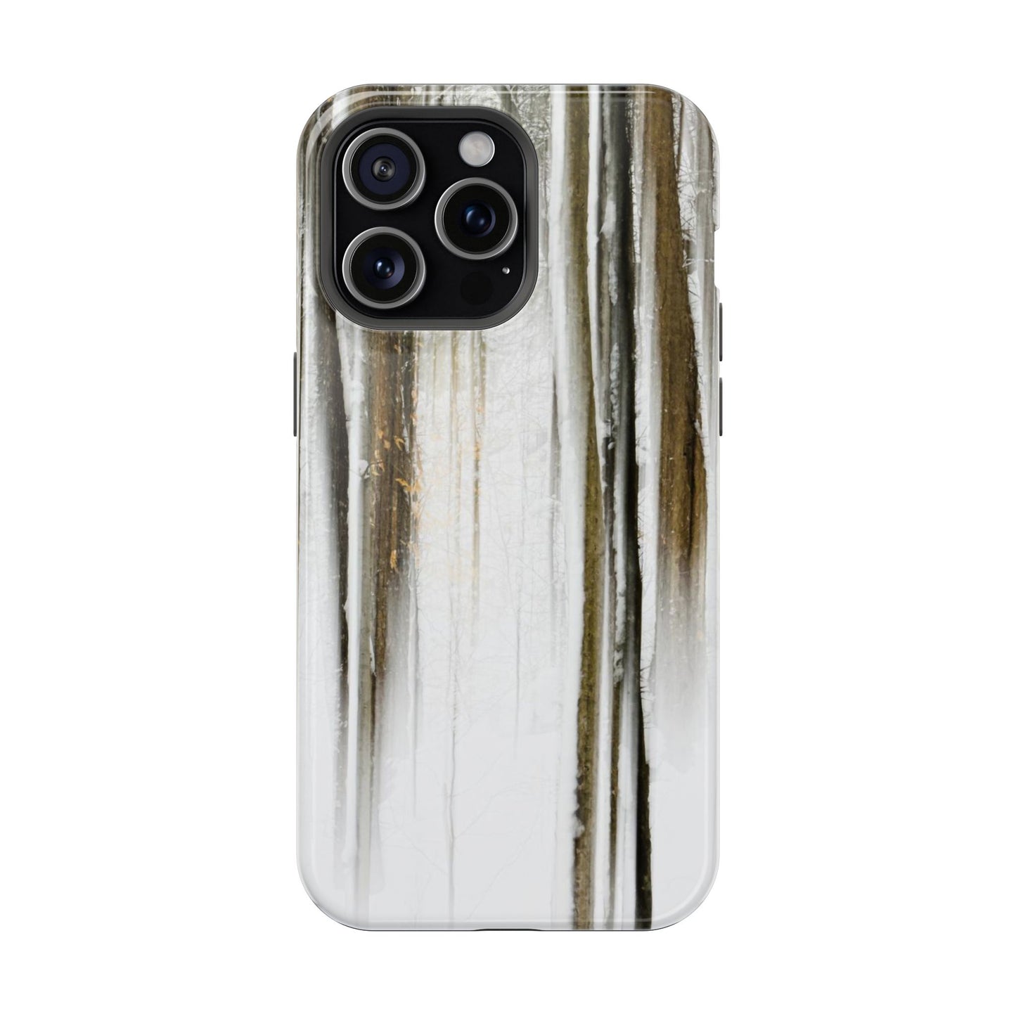 MagSafe Impact Resistant Phone Case - Abstract Winter Woods