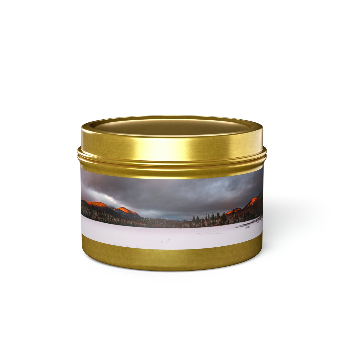 Winter Adirondack Alpenglow - Tin Candle