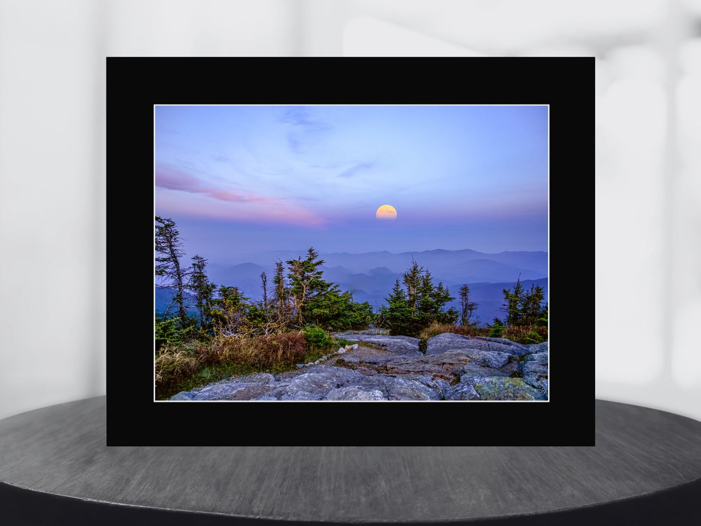 Harvest Moonrise from Whiteface Mountain print