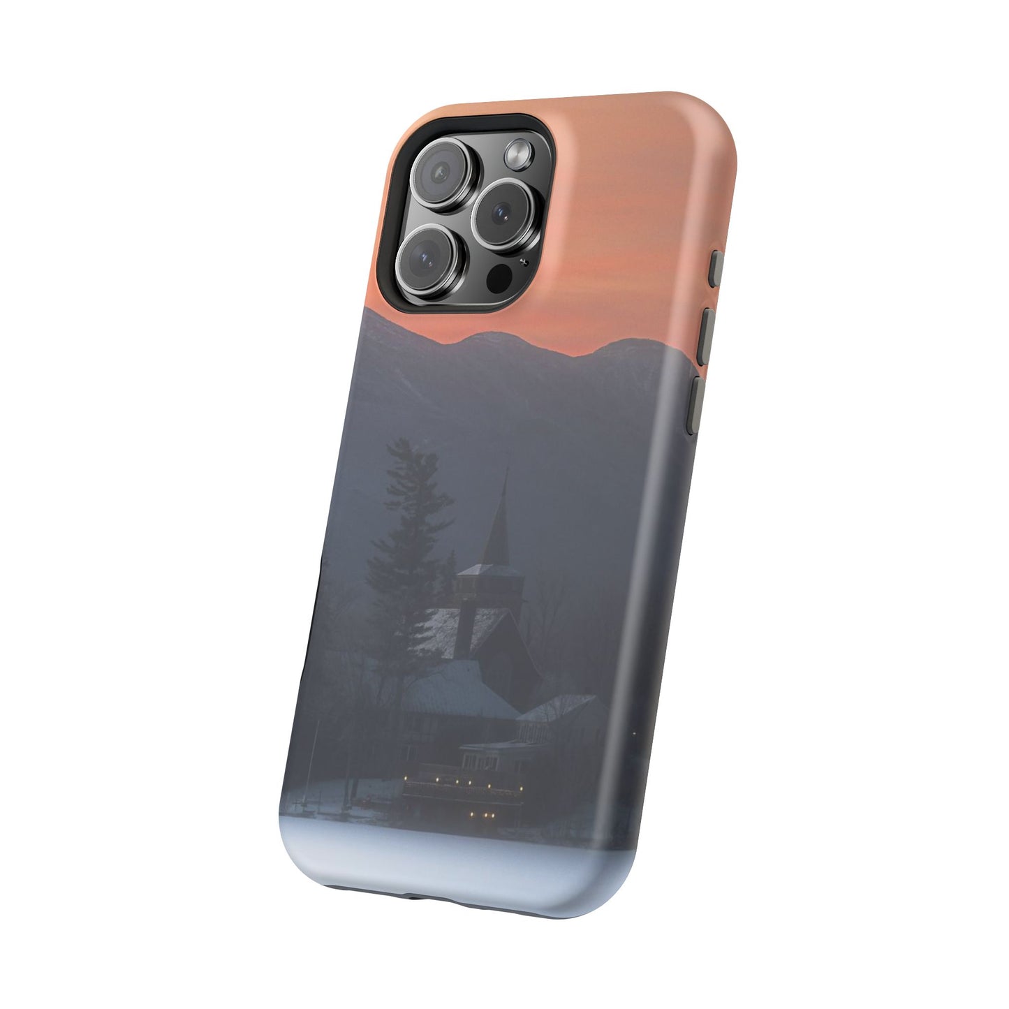 MagSafe Impact Resistant Phone Case - Mirror Lake Winter Sunrise