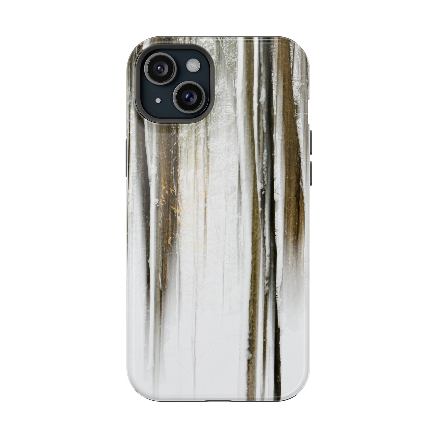 MagSafe Impact Resistant Phone Case - Abstract Winter Woods