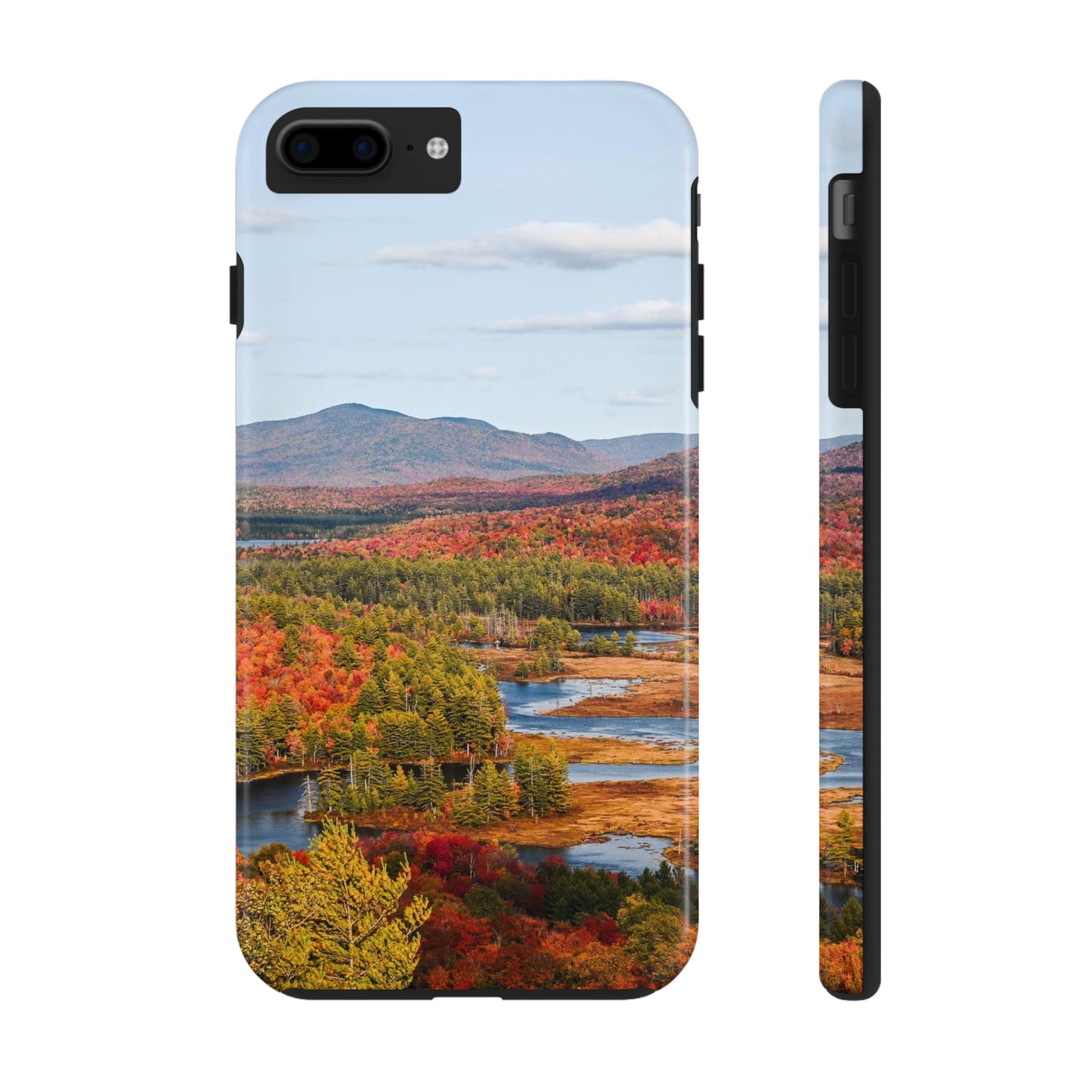 Impact Resistant Phone Case - Autumn Mountains & River