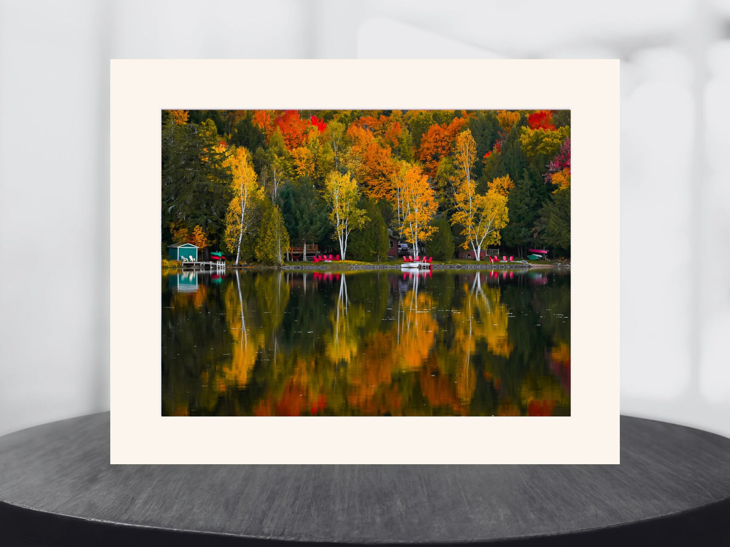 Fall's Beauty on Lake Colby Adirondack print