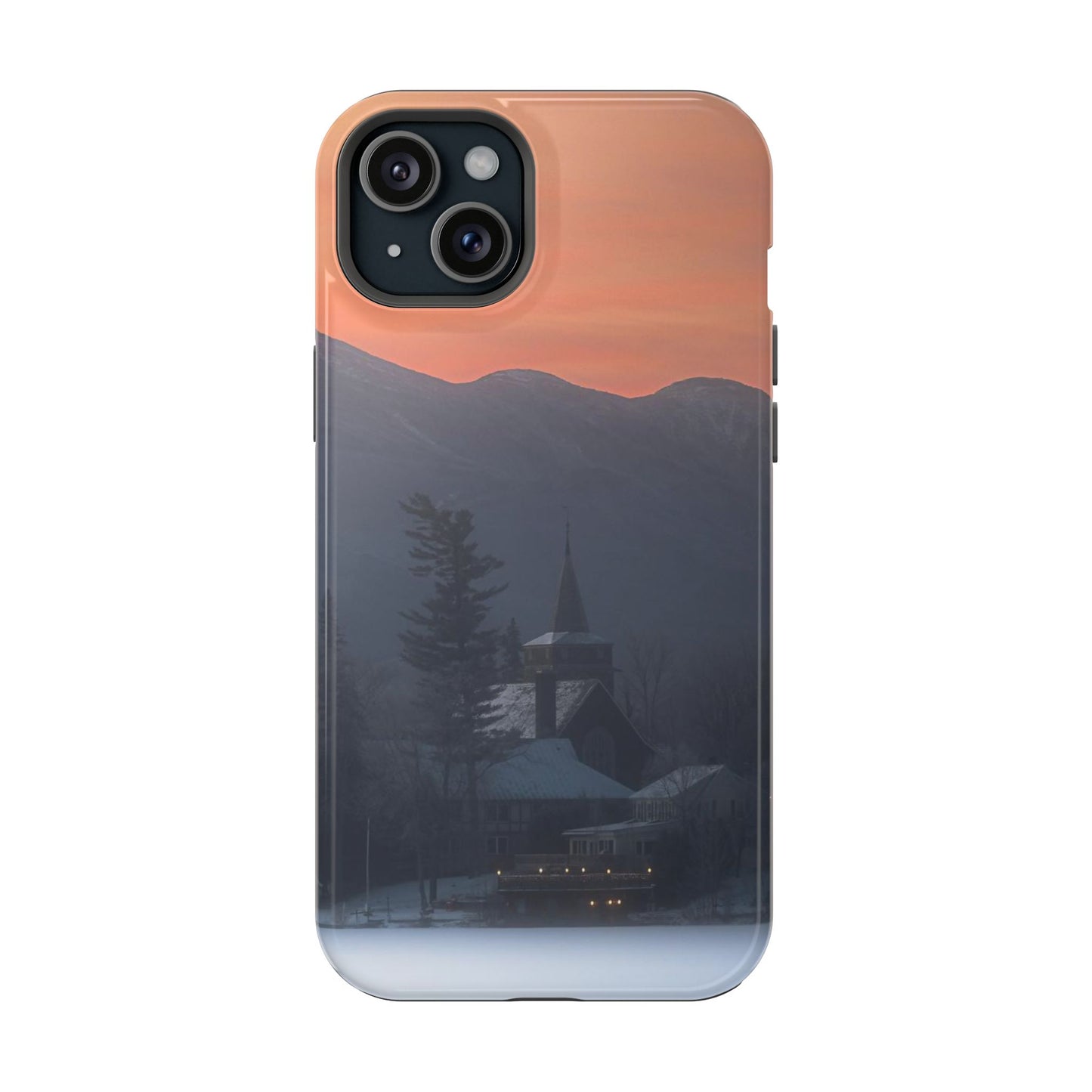 MagSafe Impact Resistant Phone Case - Mirror Lake Winter Sunrise