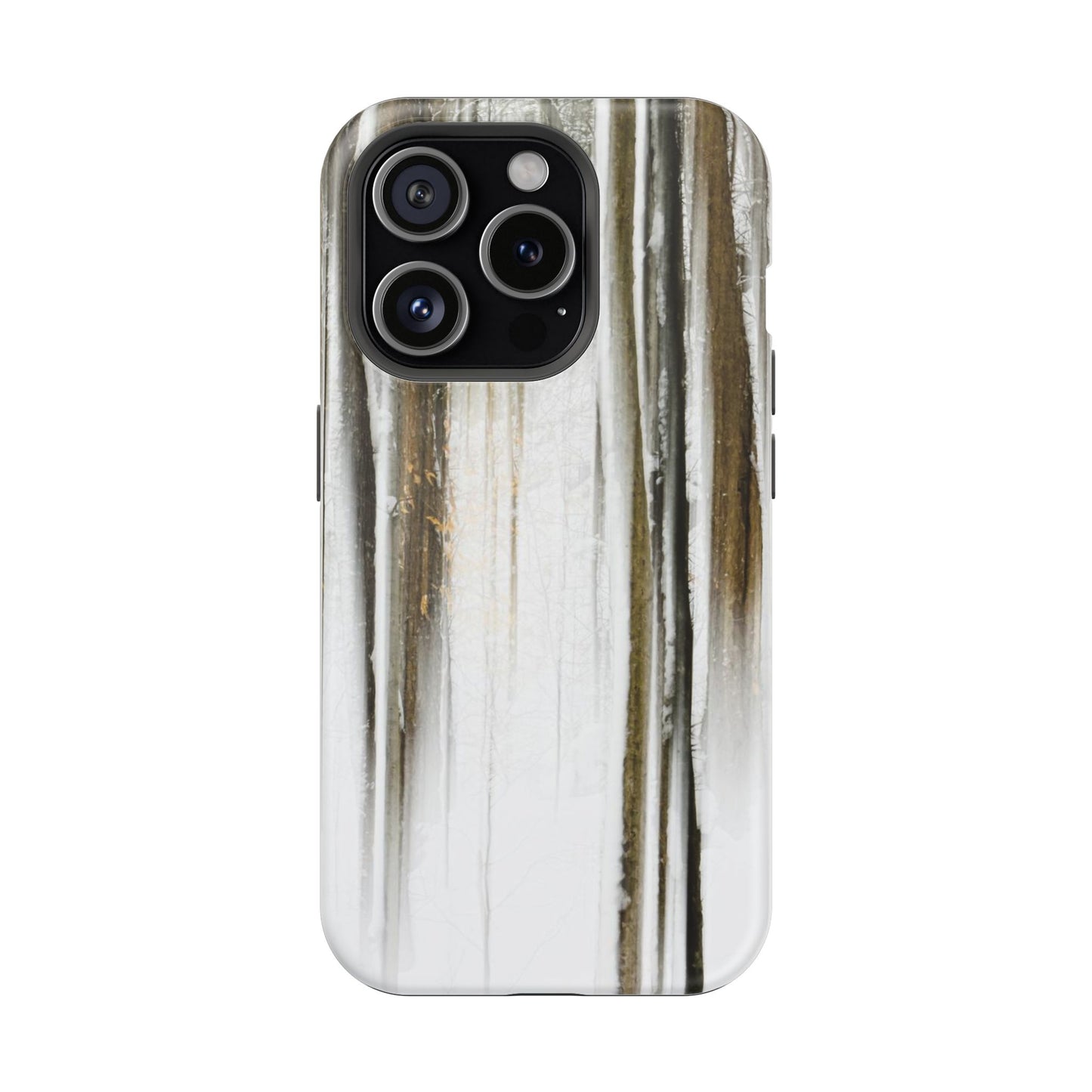 MagSafe Impact Resistant Phone Case - Abstract Winter Woods