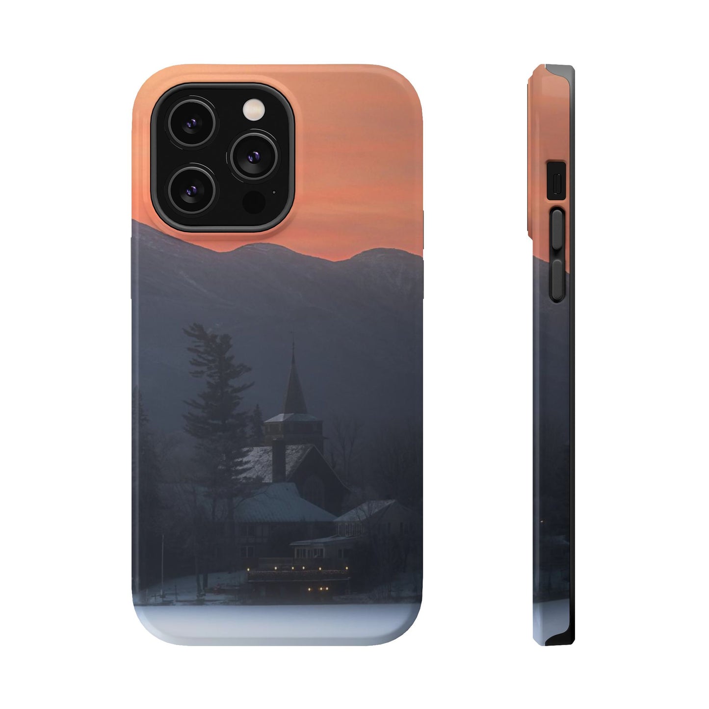 MagSafe Impact Resistant Phone Case - Mirror Lake Winter Sunrise