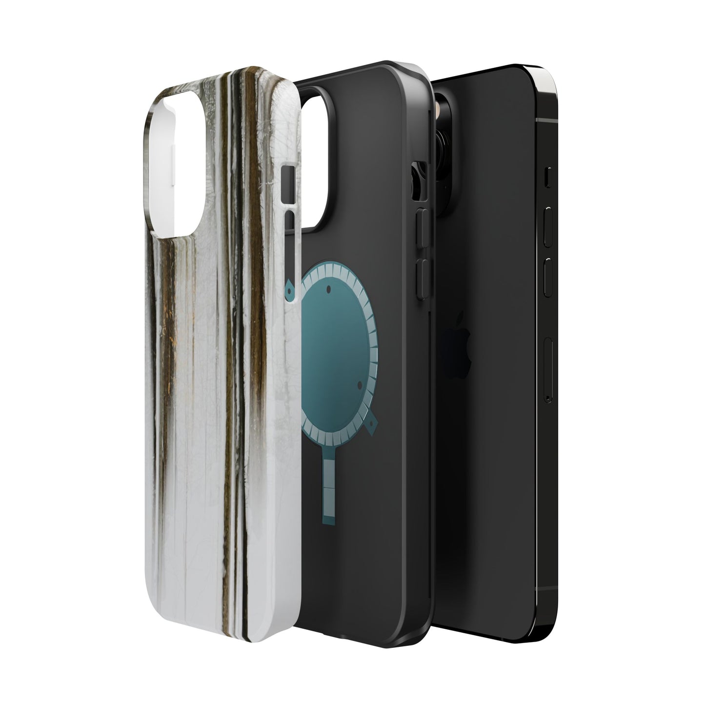 MagSafe Impact Resistant Phone Case - Abstract Winter Woods