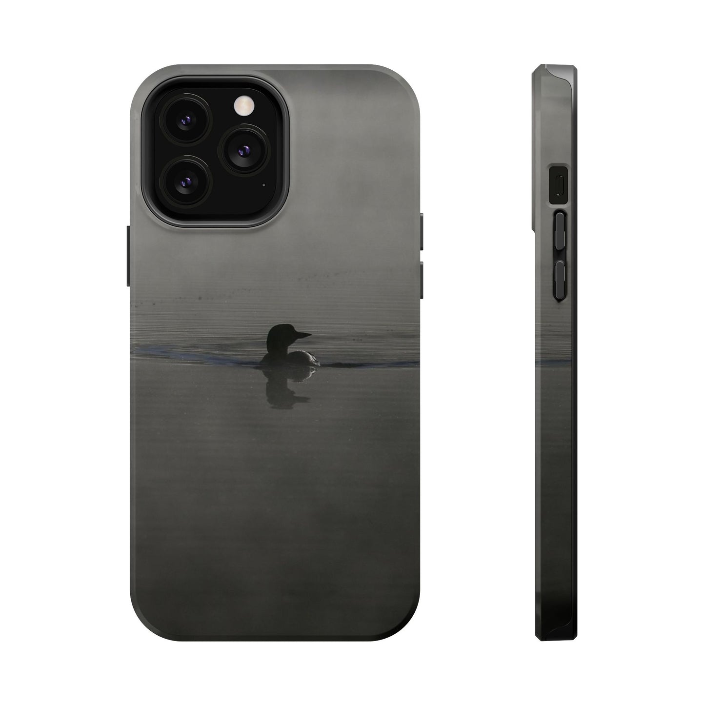 MagSafe Impact Resistant Phone Case - Loon in the Mist