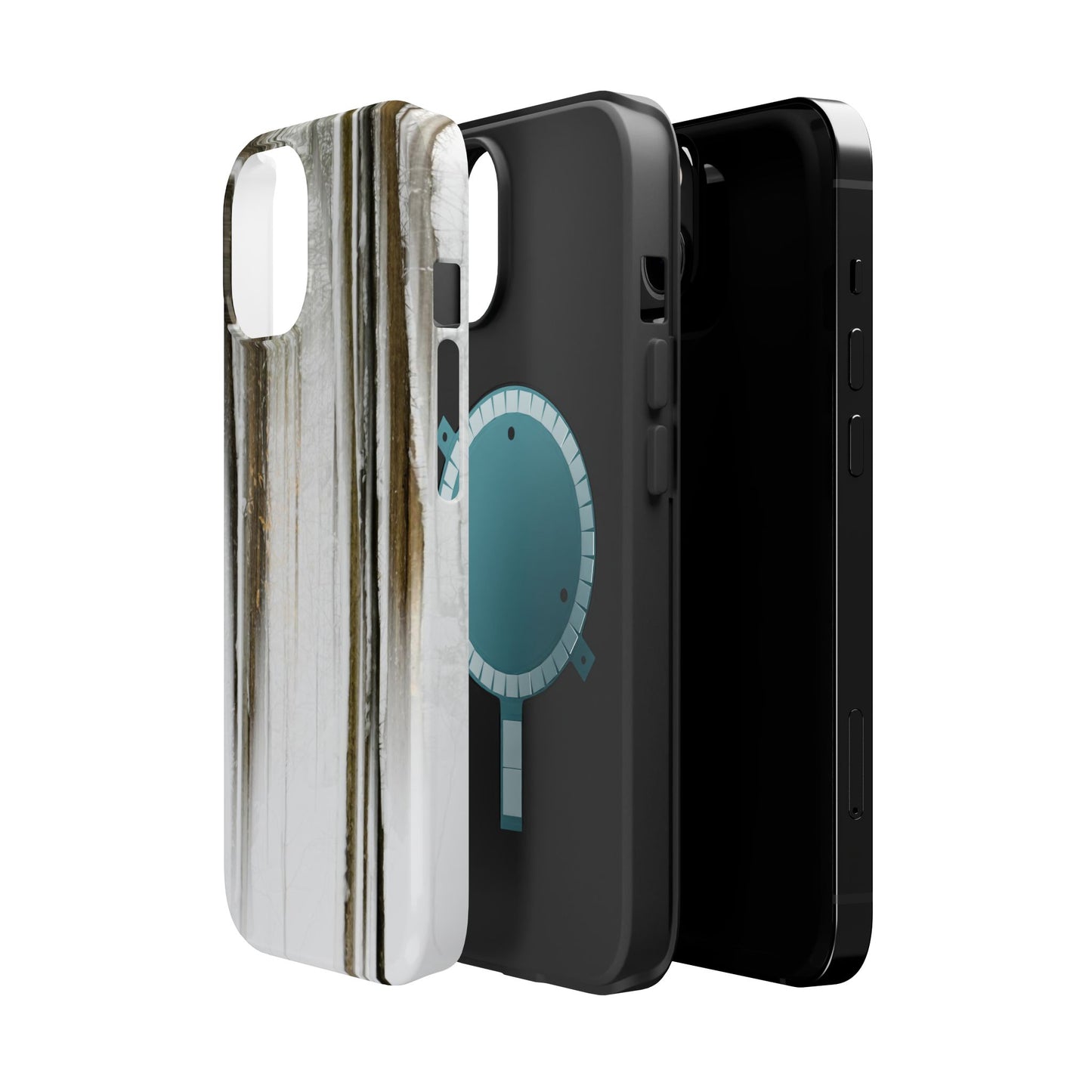 MagSafe Impact Resistant Phone Case - Abstract Winter Woods