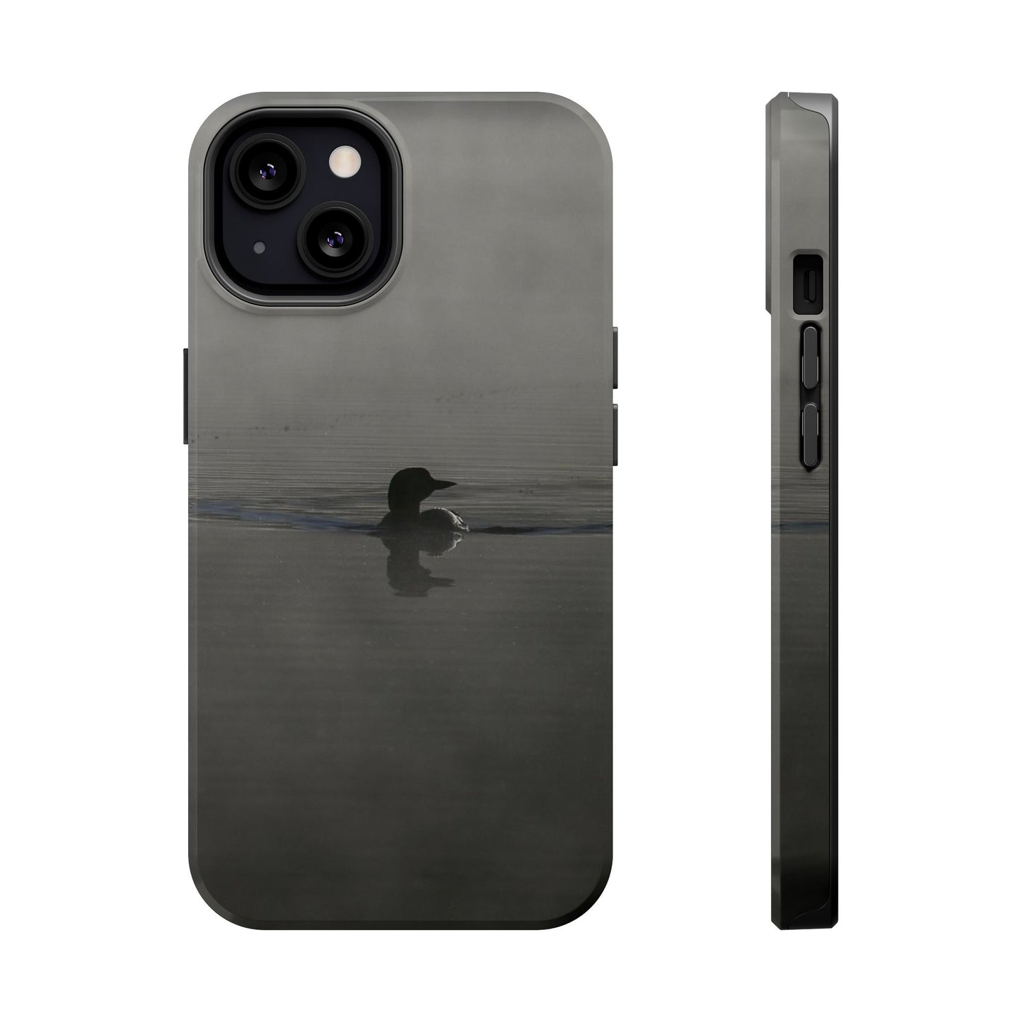 MagSafe Impact Resistant Phone Case - Loon in the Mist