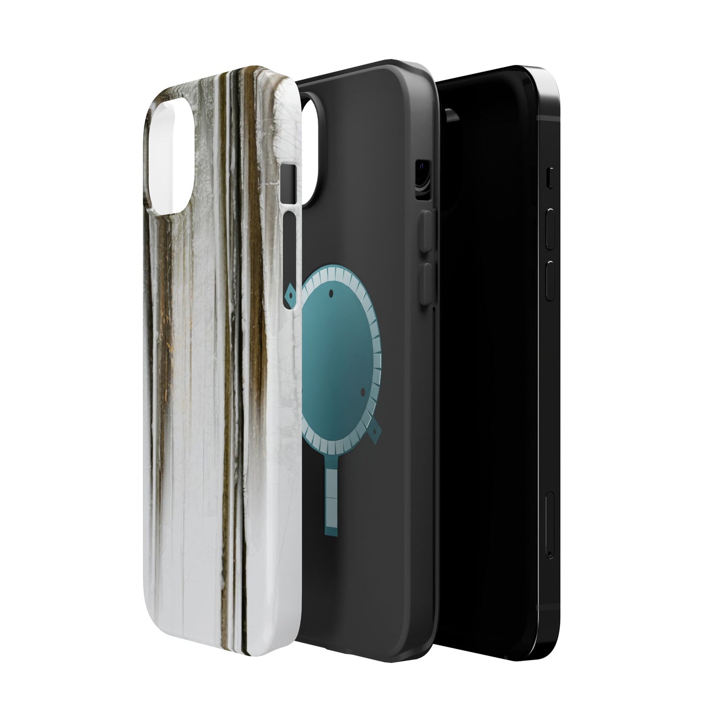 MagSafe Impact Resistant Phone Case - Abstract Winter Woods