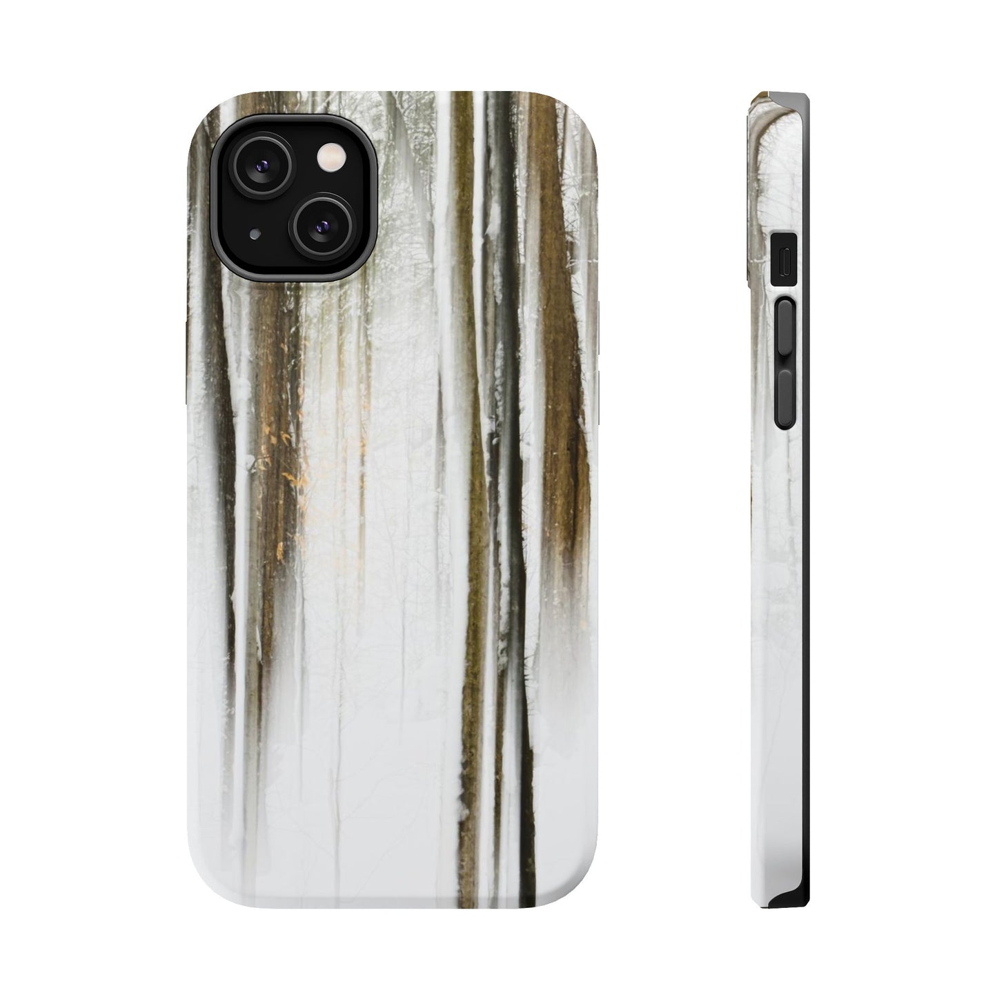 MagSafe Impact Resistant Phone Case - Abstract Winter Woods