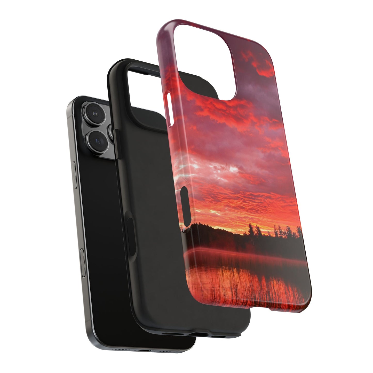 Impact Resistant Phone Case - Fire in the Sky