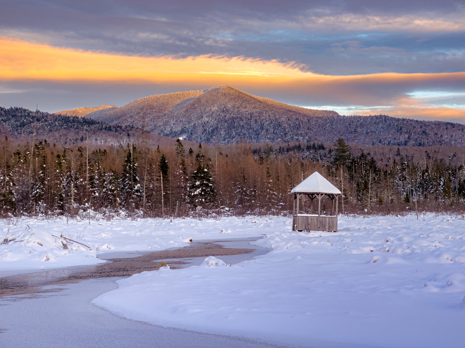 Warm Whispers of Winter Adirondack print