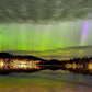 Northern Lights over Mirror Lake Panorama Print